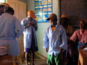 Trying on the new secondary school uniforms