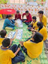 Engaging art session