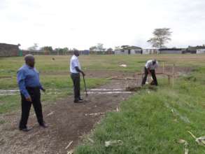 Builder and Architect breaking the ground