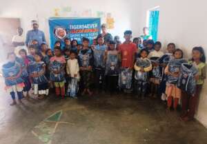 Children of Damna with Backpacks & Education Packs