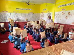 Children with new Tigers4Ever Education Packs