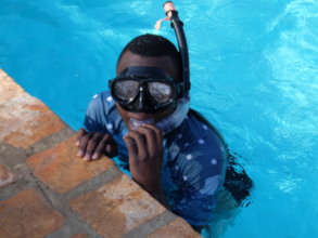 Learning to swim in the pool!