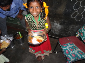 Happy face of a girl child