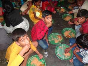 Eating Midday meal
