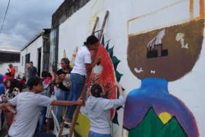 Youth spreading messages of peace