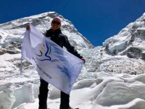 Lama Climbing Mount Elbrus