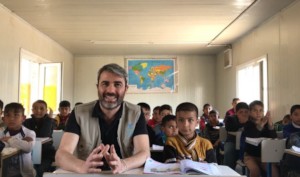Marco visiting one of the schools in Mosul Region