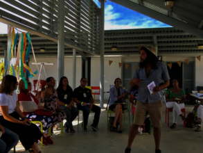 Felix, a community correspondent at INGO gathering