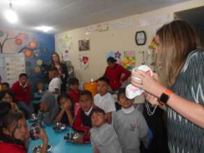 Learning about dental hygiene