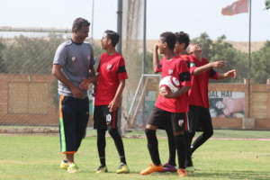 Coach Aftab With His U14s