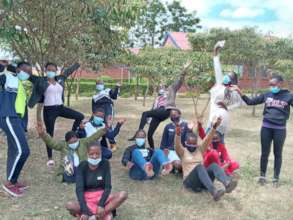 Too excited to take a normal group photo!