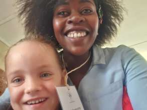 Mercy and Phoebe at the sessions