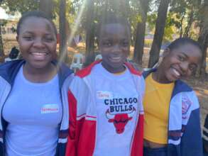 Mentees after a yummy dessert