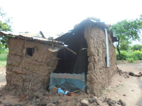Grandma Vera's destroyed hut