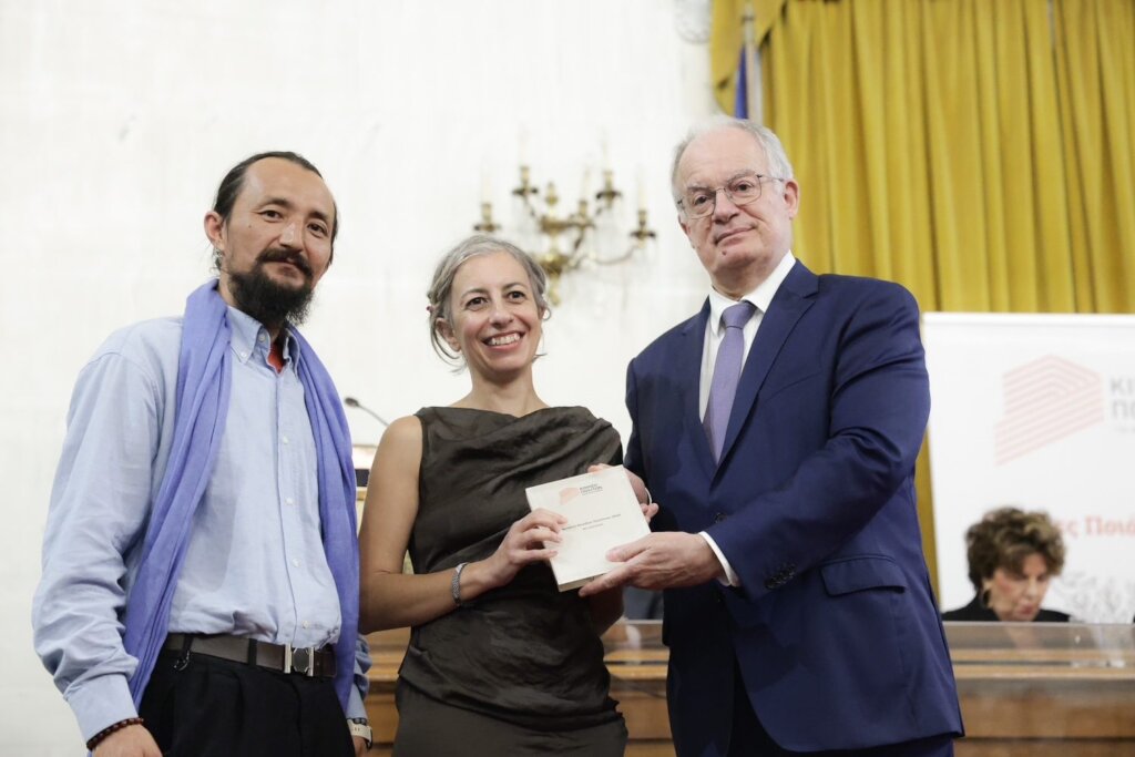 WNB founders receiving award on behalf of team