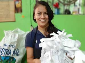 Working with recycling paper