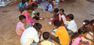 Tribal children meal programme