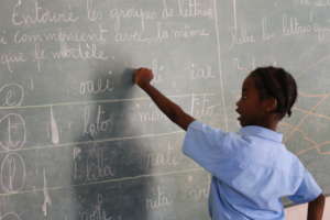 Ettienne during his math class