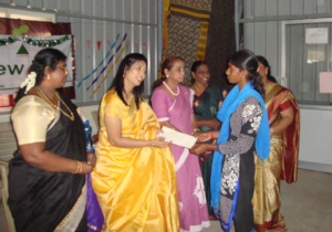A girl supported on Women's Day