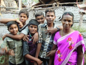 Azhagu with the caretaker