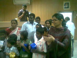 Children who won the competitions