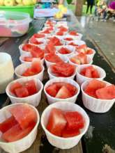 Watermelon with lime zest taste test!