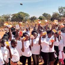 Girls during menstruation hygiene  celebration