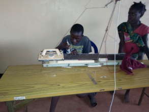 Training children in knitting skills