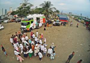 Bird view of Humanity Food Truck