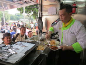 Chef making meals