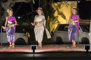 Student dancers at Raffles Hotel performance