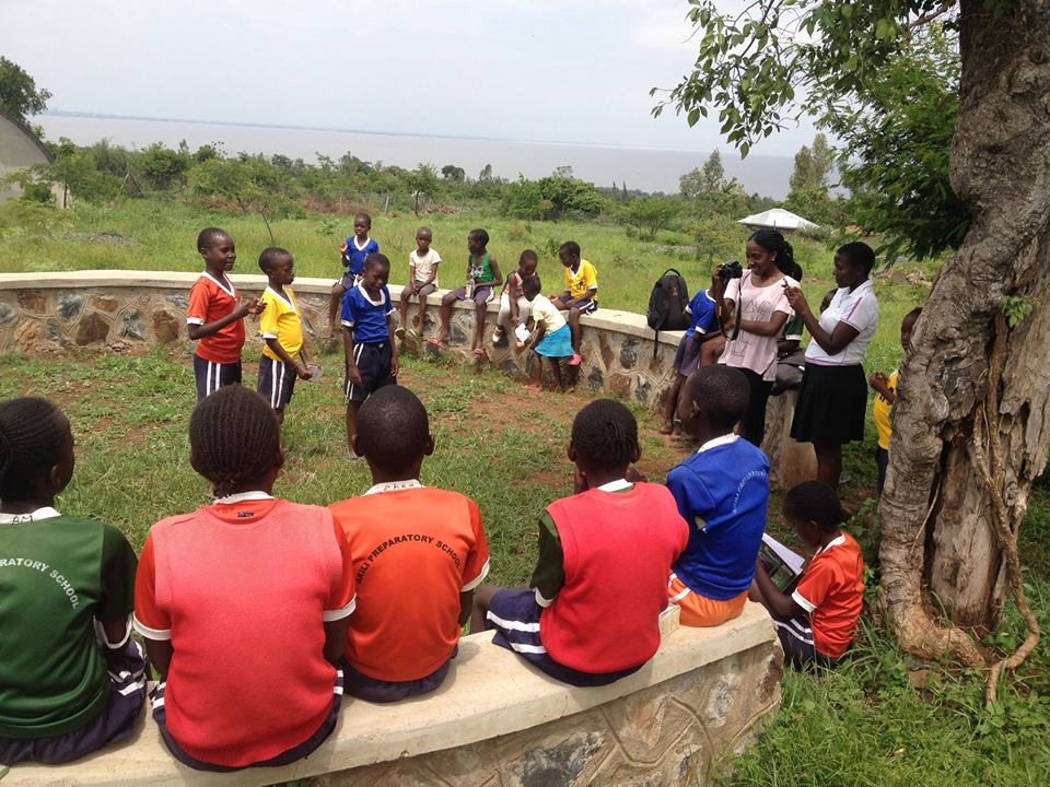 Poetry at the literacy garden
