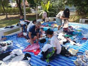 Giving second hand clothing to those in need