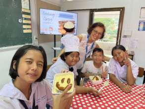 Smiles all around in cooking club