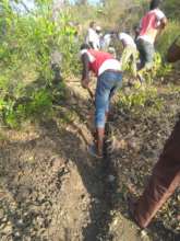 Community involvement digging the trenches