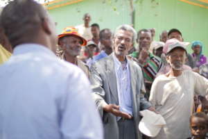 Village leaders speak to HOPE staff