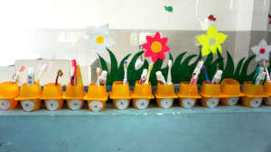 Toothbrush holders - for that pre-nap brush!