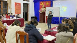 Empowering women through skills training.