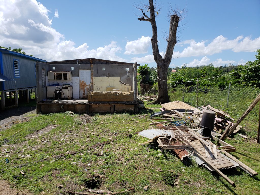Heavily damaged homes can be found all over PR