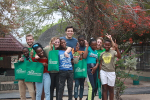Students with their Gift Bag