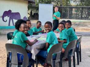 Children at DAKTARI's Bush School.