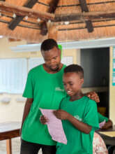 From a ceremony, after one week at DAKTARI