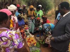 Women selling their produce
