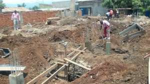 The building site.