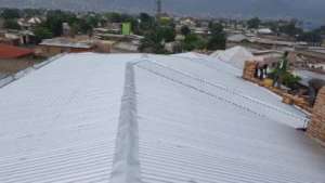 The completed roof.