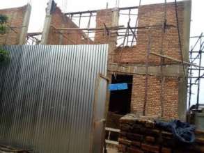 Another view of the second story wall.