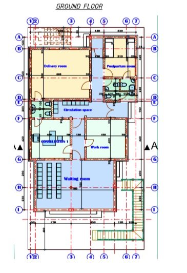 Maternity Ward, ground floor plan