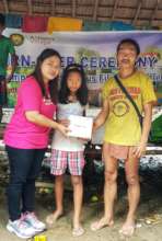 with Milma and her father