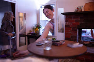 Anna Working in Yo's house