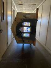 church sculpture moving to the gallery